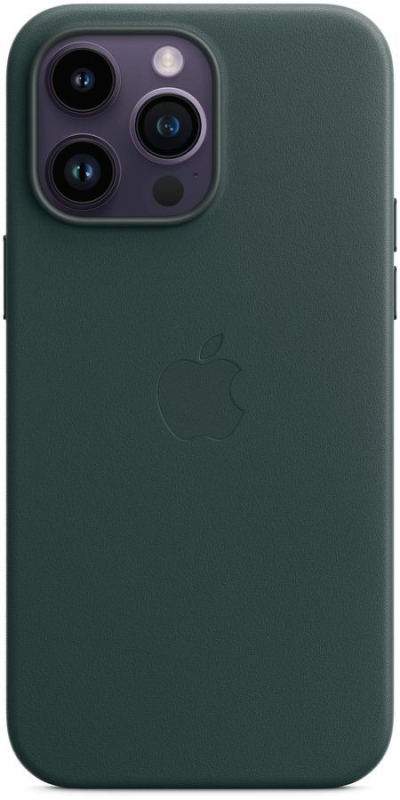 Купить Чехол Apple iPhone 14 Pro Max Leather Case with MagSafe, forest green (MPPN3FE/A)